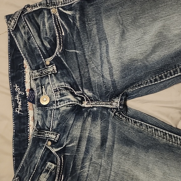 Amethyst Size 3 Inseam 31 Jeans Blue Skinny Denim - Picture 2 of 5